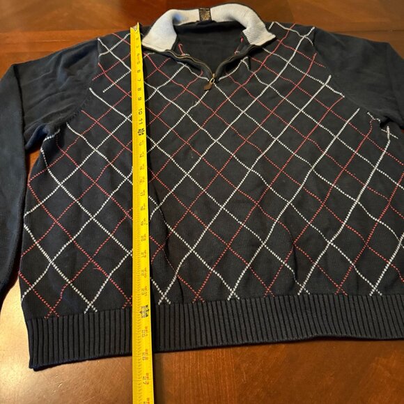 Vintage Brooks Brothers 346 XL Sweater Navy Red Golf Preppy Y2K - Picture 5 of 8